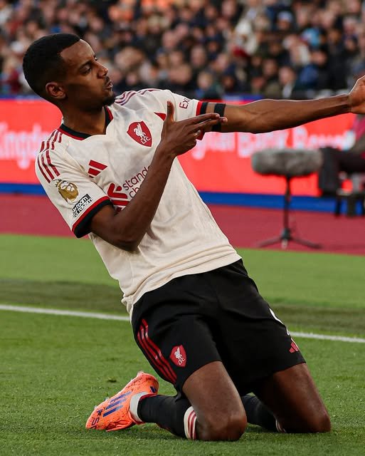 Alexander Isak has scored his first Premier League goal for Liverpool