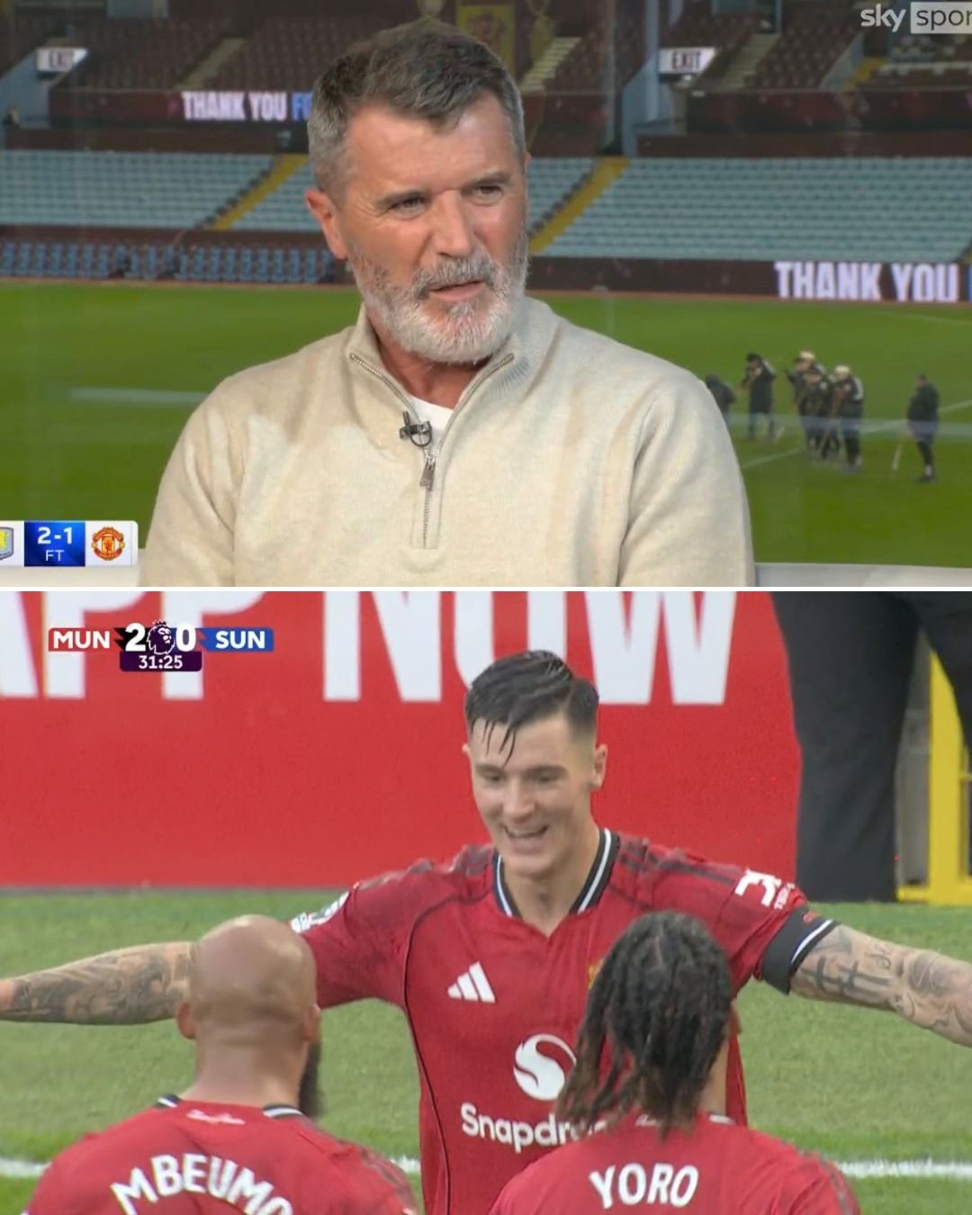 Roy Keane on Benjamin Sesko
